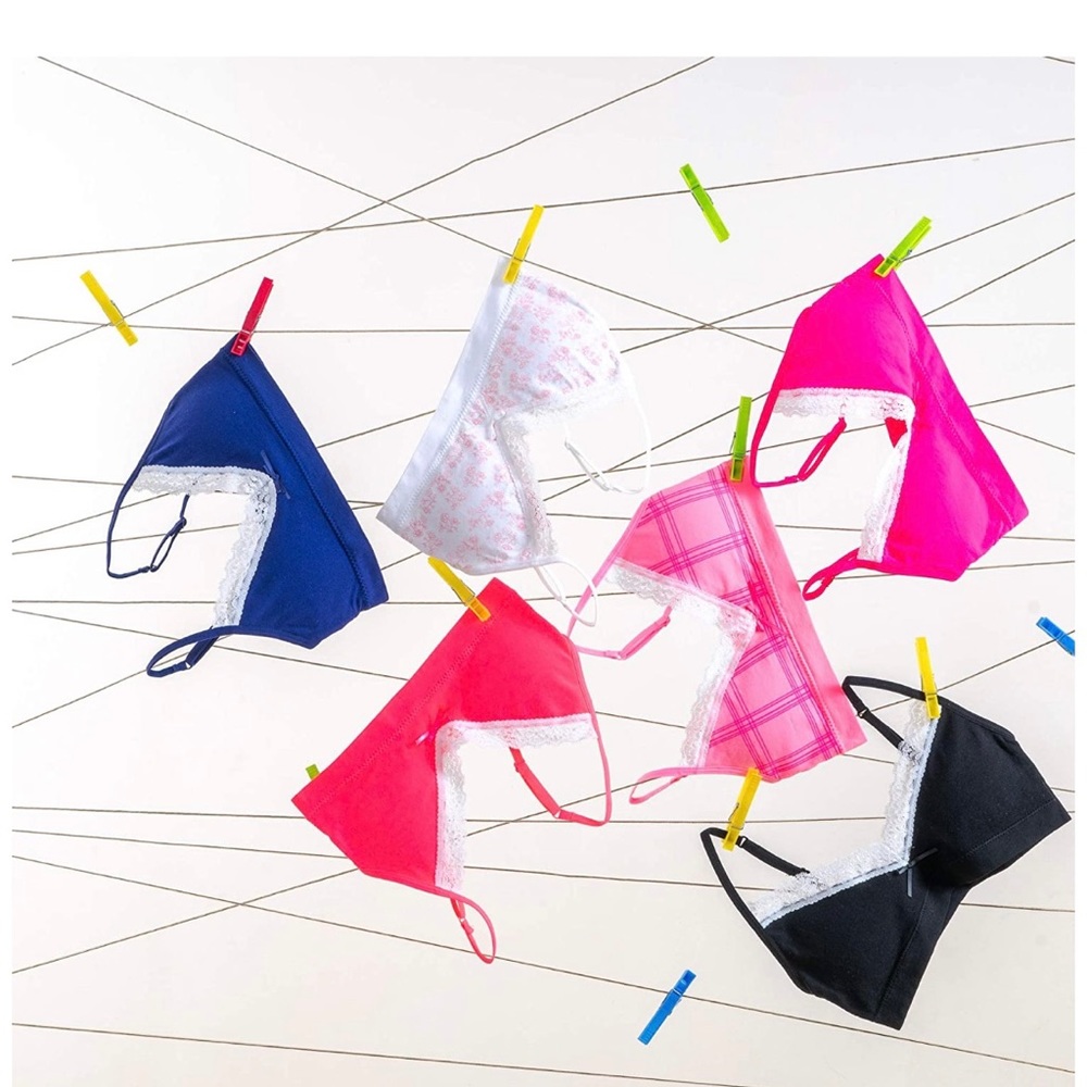 Alyce Intimates Seamless Girls Bra, Pack of 6